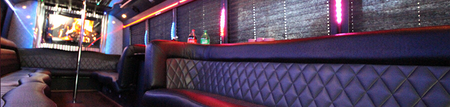 40 Pass. Party Bus Interior